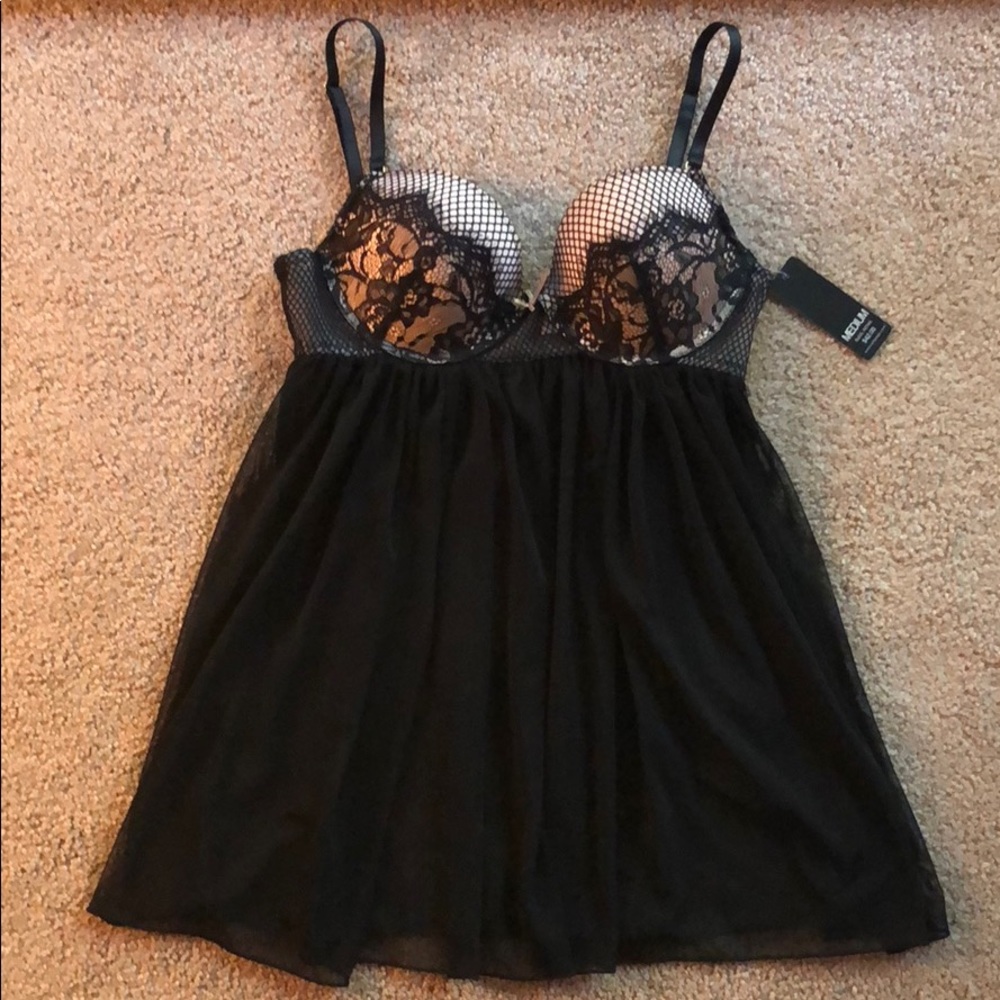 Rampage Intimates Black Lace Bra Top